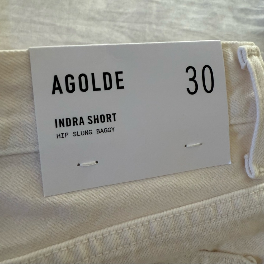 NWT! AGOLDE Women’s 30 Indra Hip Slung Baggy Denim Shorts CP25 - Picture 5 of 7